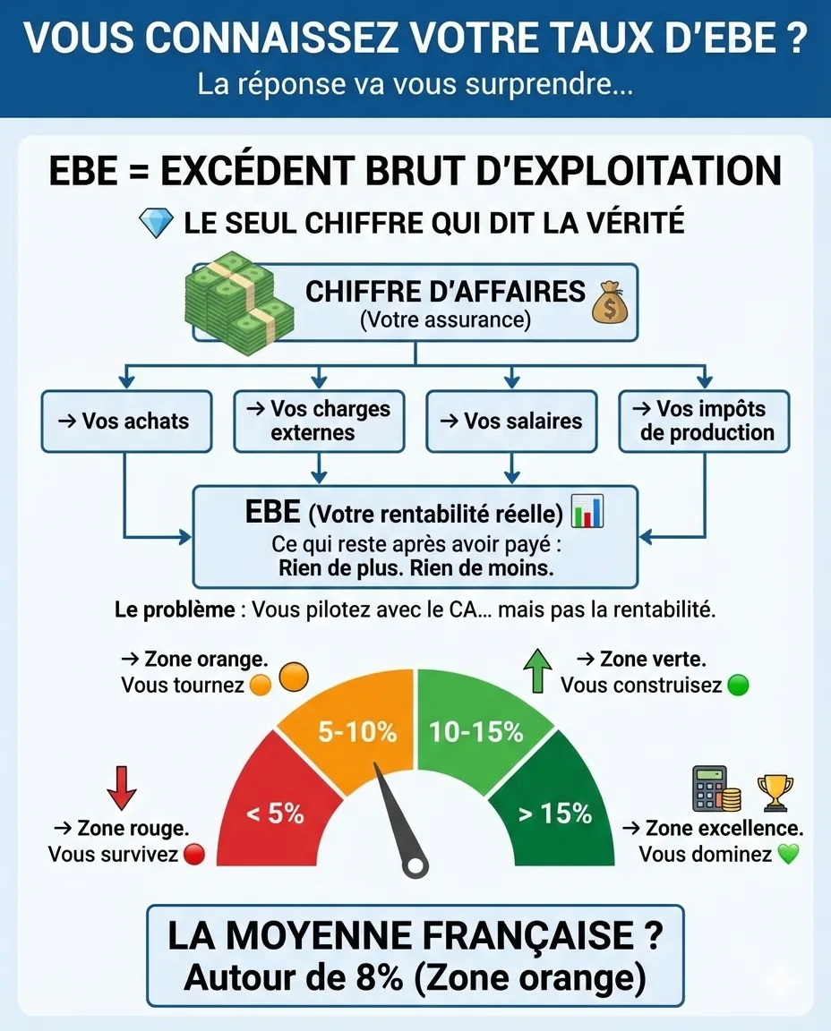 Connaissez-vous votre taux d'EBE ? Le seul chiffre qui dit la vérité sur votre PME